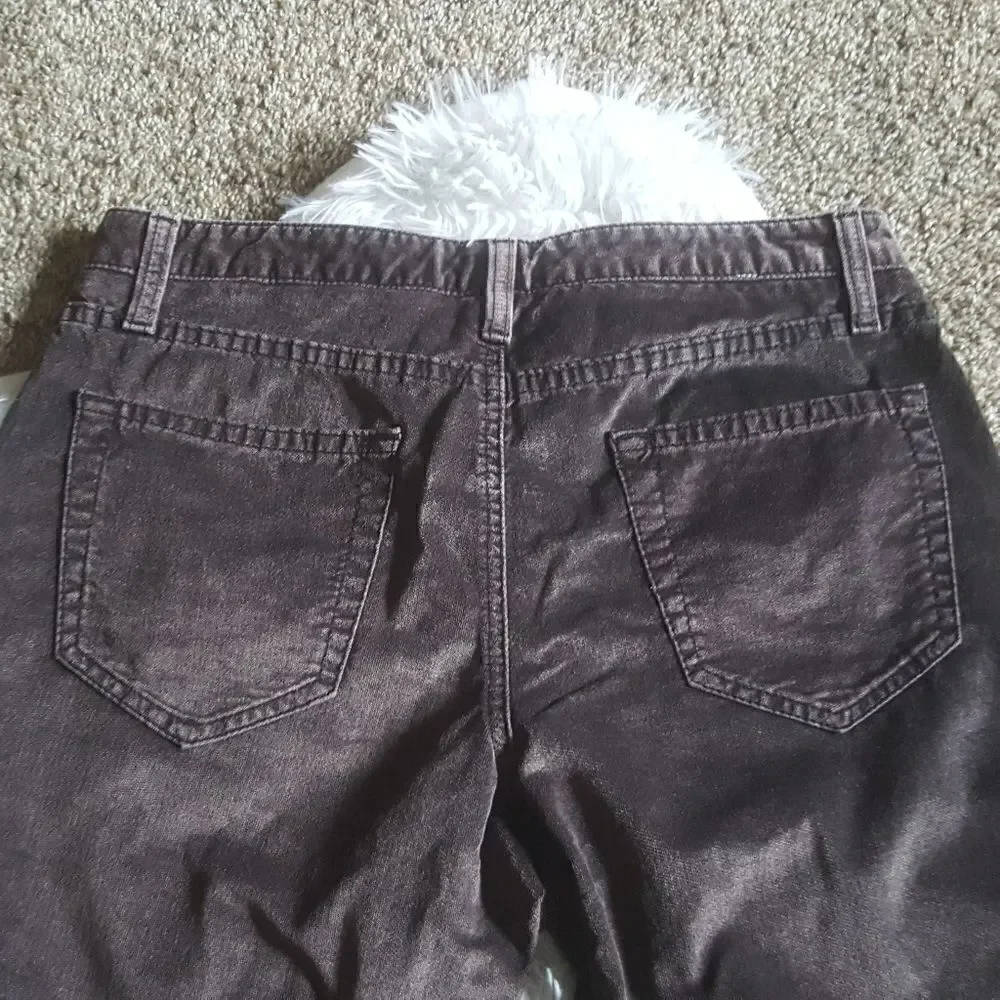 Theory Velour Pants Brown Womens Size 4‎